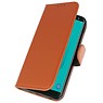 Bookstyle Wallet Cases Case for Galaxy J6 2018 Brown