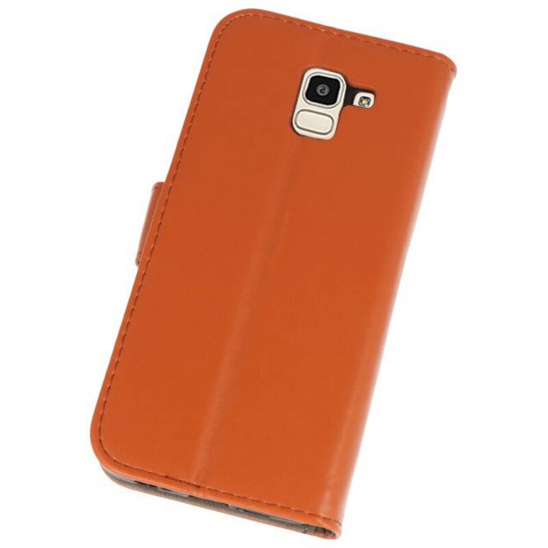 Custodia a portafoglio per Custodia per Galaxy J6 2018 Marrone