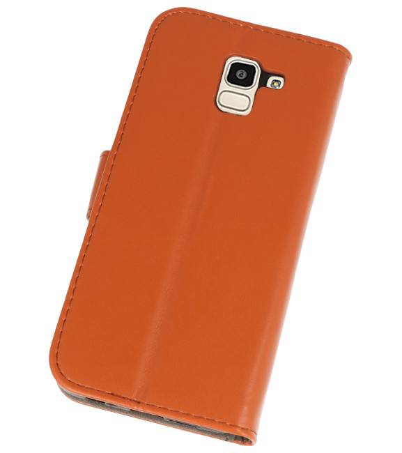 Bookstyle Wallet Cases Hoesje voor Galaxy J6 2018 Bruin