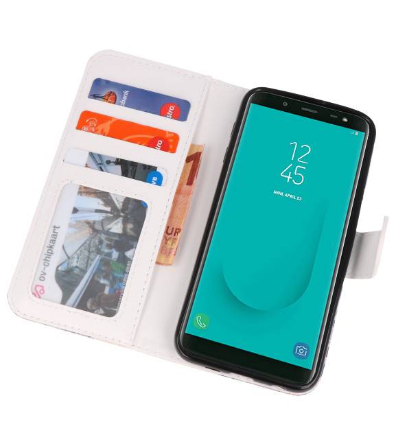 Temple 1 Bookstyle Tasche für Galaxy J6 2018