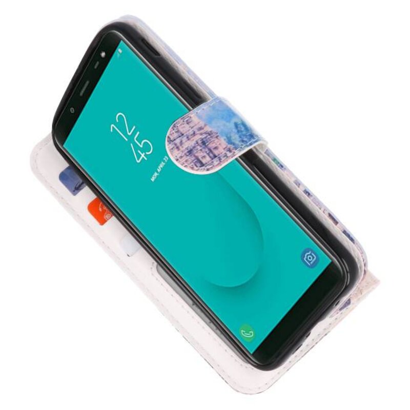 Temple 1 Bookstyle Case for Galaxy J6 2018
