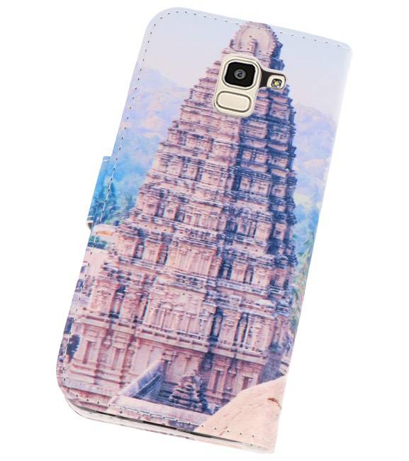 Temple 1 Bookstyle Case for Galaxy J6 2018