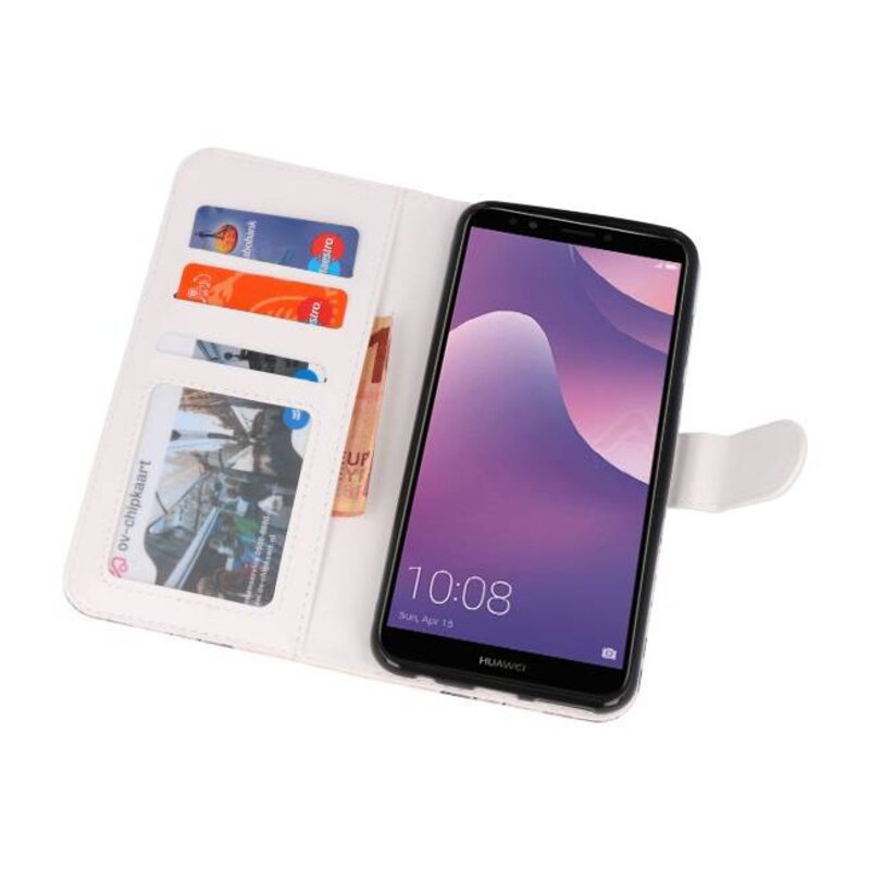Etui Bookstyle Temple 1 pour Huawei Y7 2018