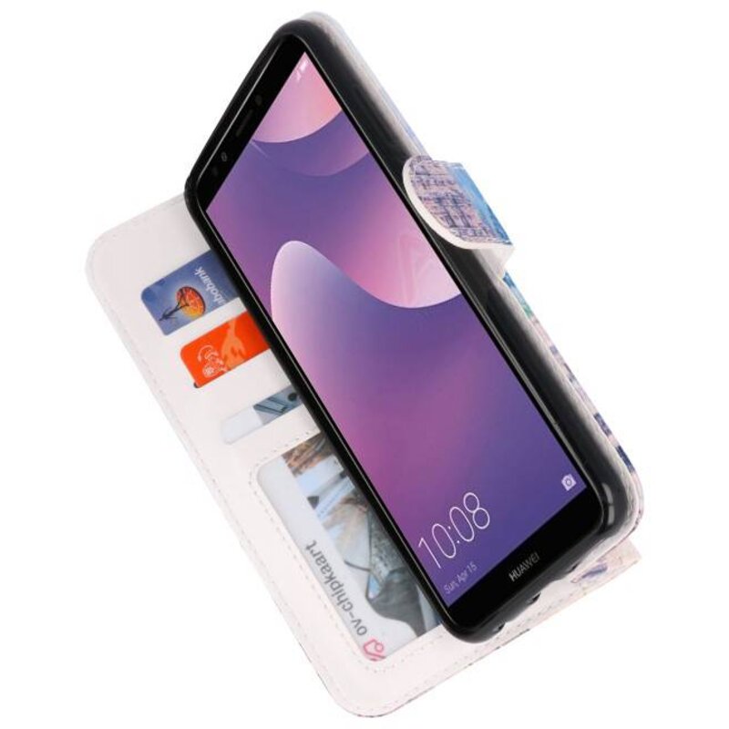 Etui Bookstyle Temple 1 pour Huawei Y7 2018