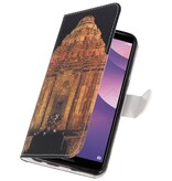 Etui Bookstyle Temple 2 pour Huawei Y7 2018