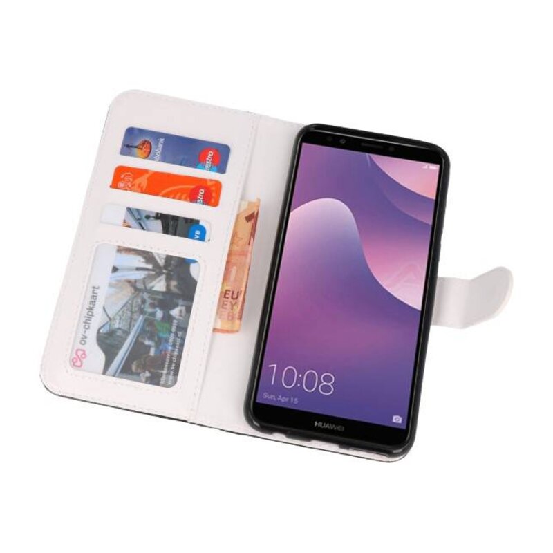 Etui Bookstyle Temple 2 pour Huawei Y7 2018