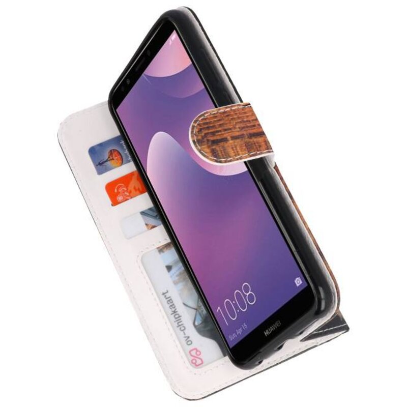 Etui Bookstyle Temple 2 pour Huawei Y7 2018