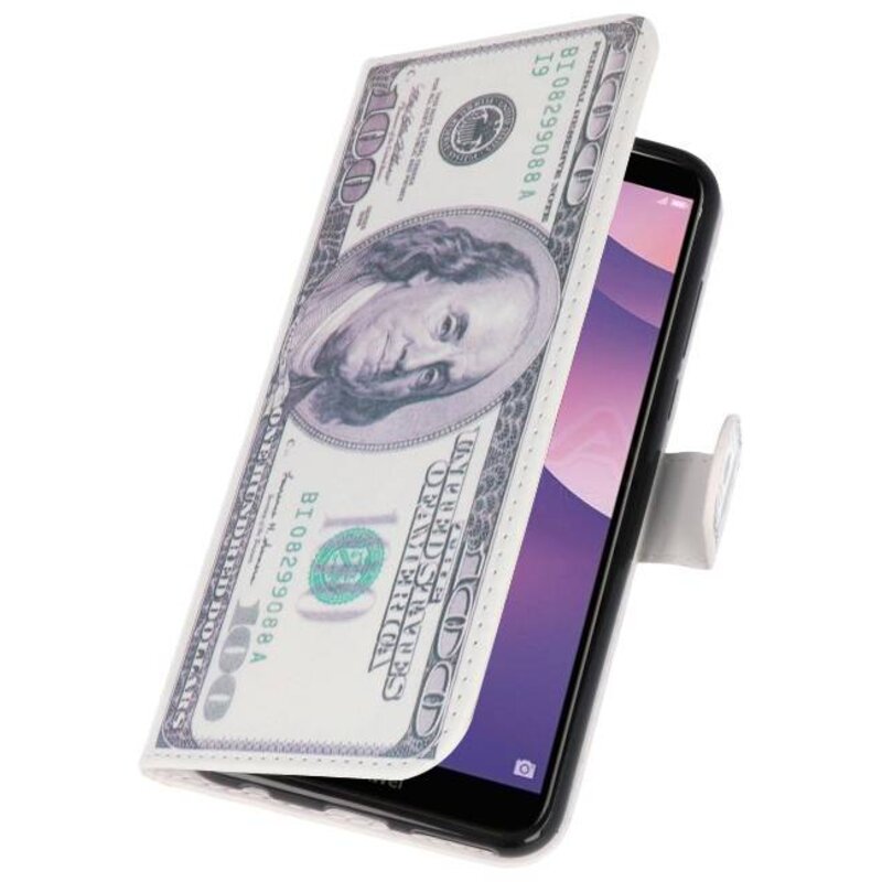 Dollar Bookstyle Case til Huawei Y7 2018