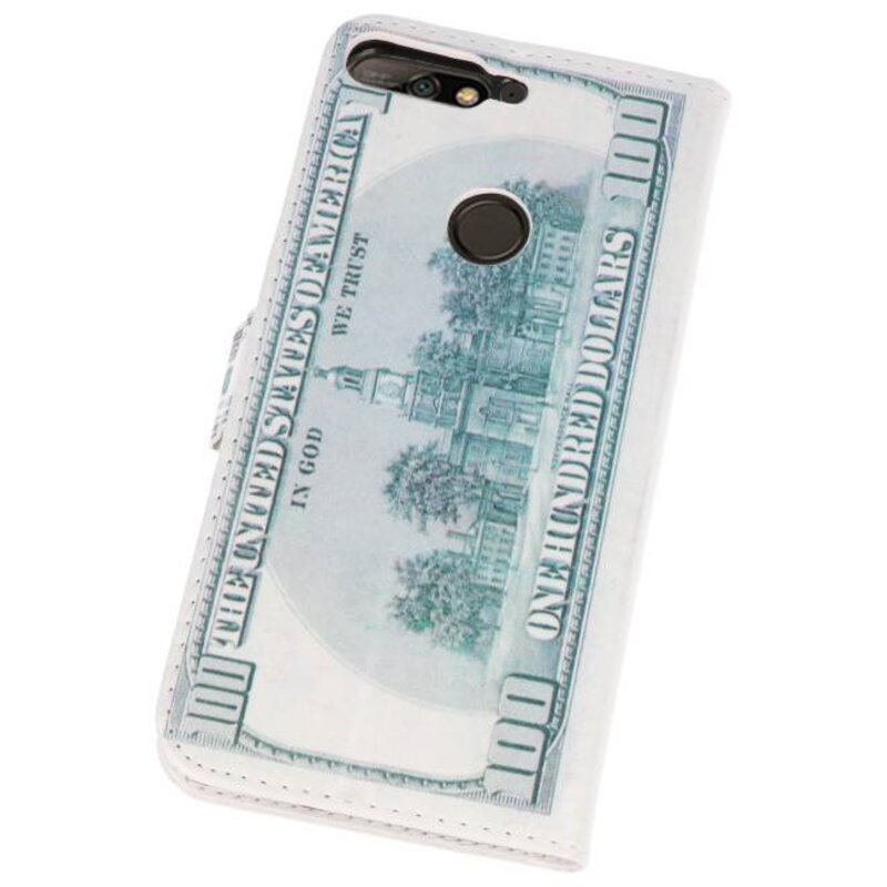 Dollar Bookstyle Case til Huawei Y7 2018