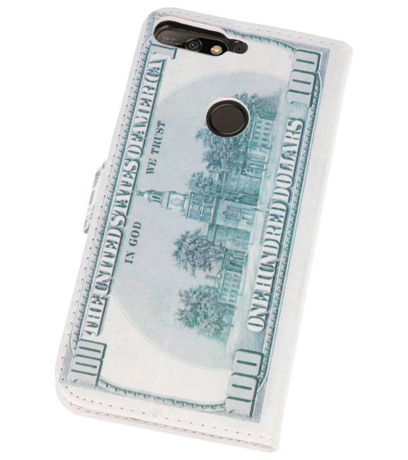 Dollar Bookstyle Case for Huawei Y7 2018