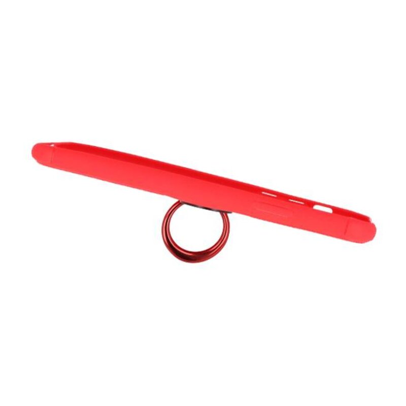 Funda Softcase para iPhone X con soporte para anillo rojo