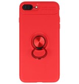 Funda Softcase para iPhone 8/7 Plus con soporte para anillo rojo