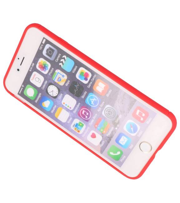 Softcase for iPhone 8/7 Plus Case with Ring Holder Red