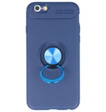 Softcase voor iPhone 6 Hoesje met Ring Houder Navy