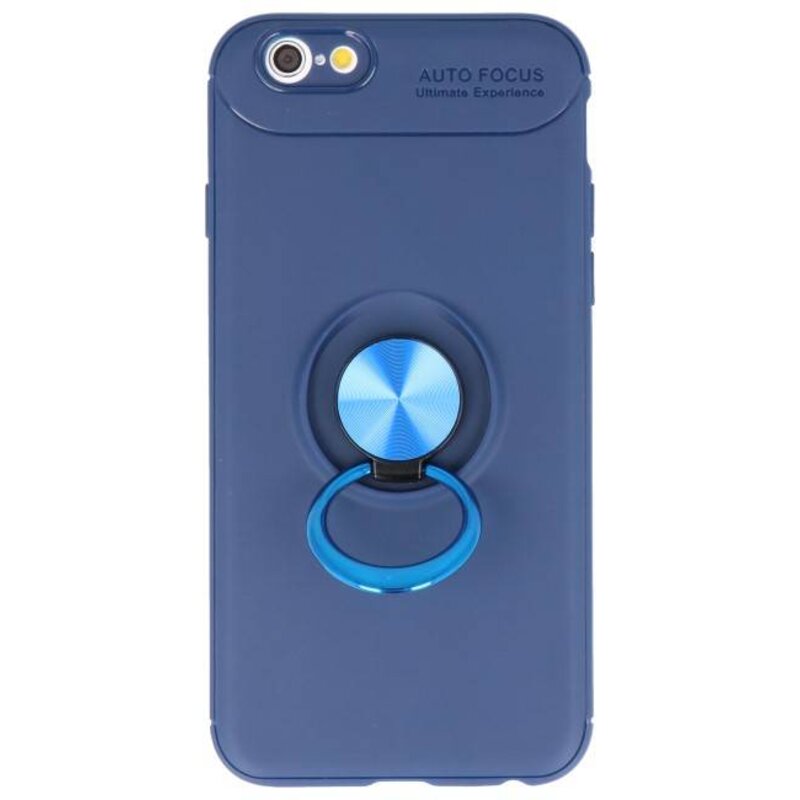 Funda Softcase para iPhone 6 con soporte para anillo Navy