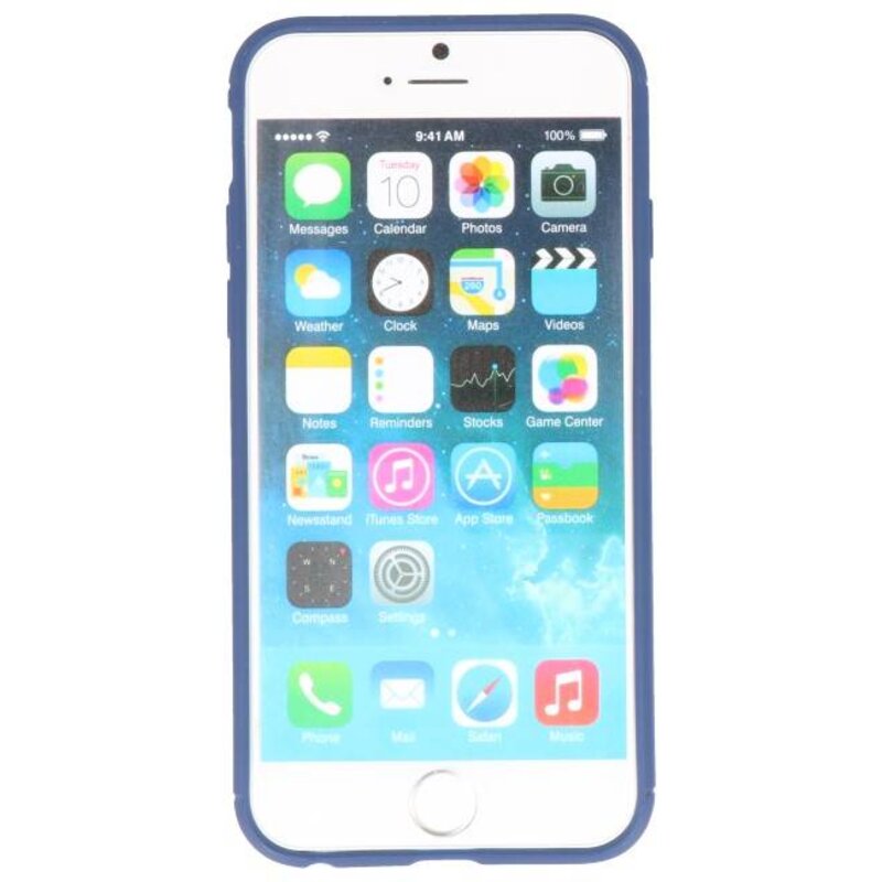 Funda Softcase para iPhone 6 con soporte para anillo Navy