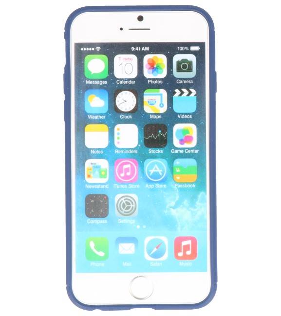 Étui souple pour iPhone 6 avec porte-cartes bleu marine