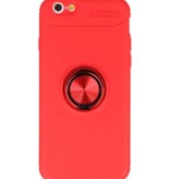 Softcase til iPhone 6 Taske med Ring Holder Red
