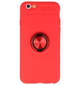 Funda Softcase para iPhone 6 con soporte para anillo rojo