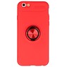 Funda Softcase para iPhone 6 con soporte para anillo rojo