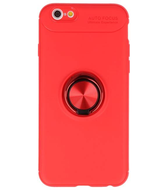Étui souple pour iPhone 6 avec porte-anneau rouge