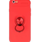 Softcase for iPhone 6 Case with Ring Holder Red