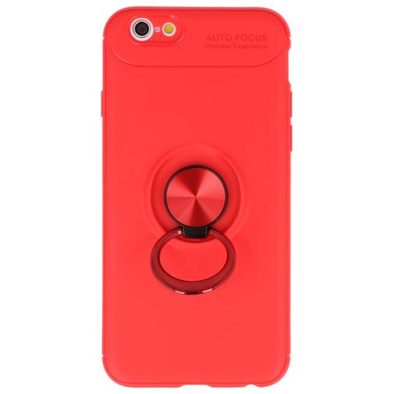 Custodia Softcase per iPhone 6 con anello rosso