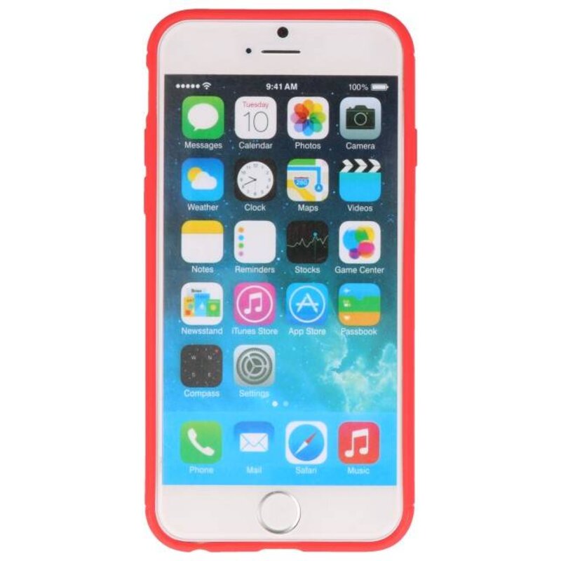 Custodia Softcase per iPhone 6 con anello rosso