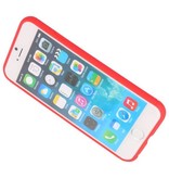 Softcase voor iPhone 6 Hoesje met Ring Houder Rood