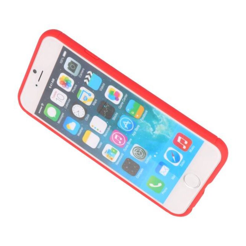 Custodia Softcase per iPhone 6 con anello rosso