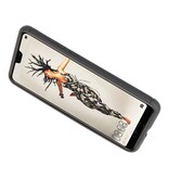 Softcase voor Huawei P20 Hoesje met Ring Houder Zwart