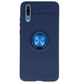 Softcase pour Huawei P20 Case avec porte-cartes bleu marine