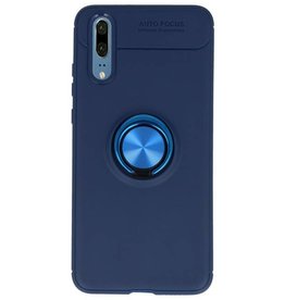 Softcase for Huawei P20 Case with Ring Holder Navy