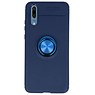 Softcase pour Huawei P20 Case avec porte-cartes bleu marine