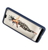 Softcase pour Huawei P20 Case avec porte-cartes bleu marine
