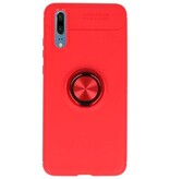Blødtui til Huawei P20 Taske med Ring Holder Red