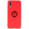 Estuche blando para Huawei P20 Estuche con soporte para anillo rojo