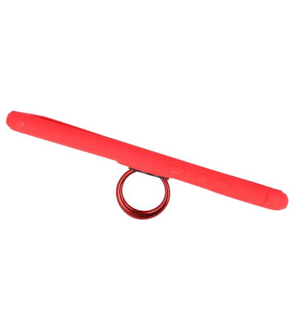 Blødtui til Huawei P20 Taske med Ring Holder Red