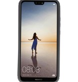 Soft Case für Huawei P20 Lite Case mit Ringhalter Schwarz