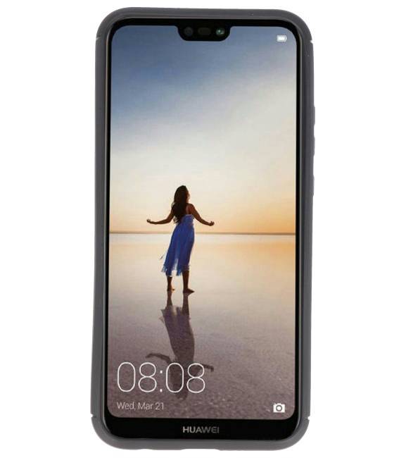 Soft Case für Huawei P20 Lite Case mit Ringhalter Schwarz