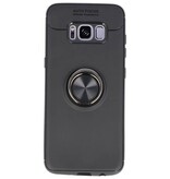Softcase for Galaxy S8 Case with Ring Holder Black
