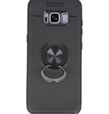 Softcase für Galaxy S8 Case mit Ringhalter Schwarz