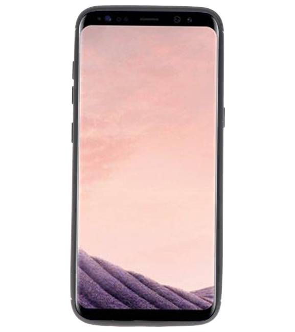 Étui souple pour Galaxy S8 avec porte-bague noir
