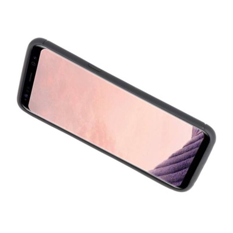 Custodia Softcase per Galaxy S8 con supporto per anello nero