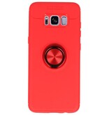 Custodia Softcase per Galaxy S8 con anello rosso
