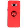 Funda para Galaxy S8 con soporte para anillo rojo