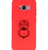 Softcase for Galaxy S8 Case with Ring Holder Red