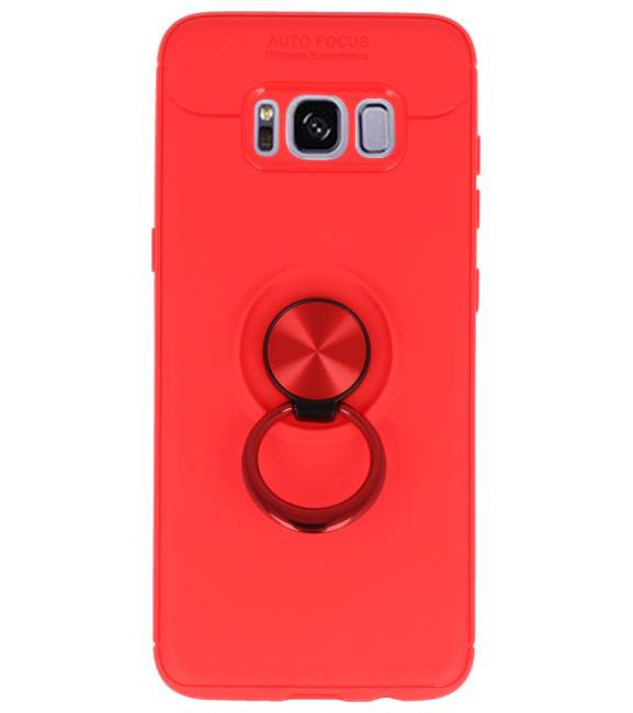 Softcase für Galaxy S8 Case mit Ringhalter Rot