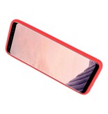 Étui souple pour Galaxy S8 avec porte-anneau rouge