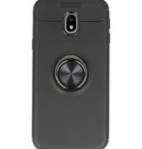 Softcase for Galaxy J3 2017 Case with Ring Holder Black